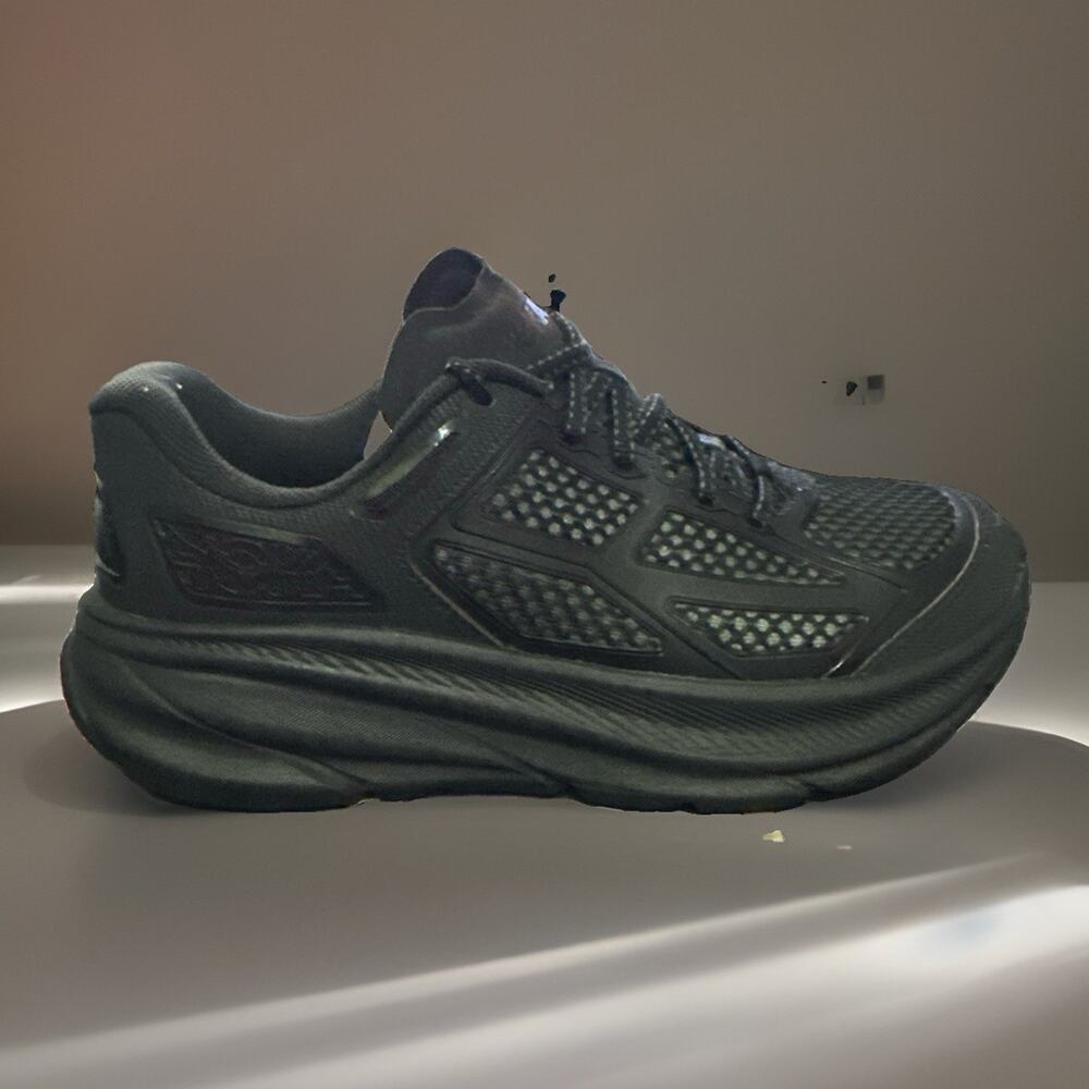 New Men's Size 10 Hoka Clifton One 9 Black 1155370-BBNB Running Shoes